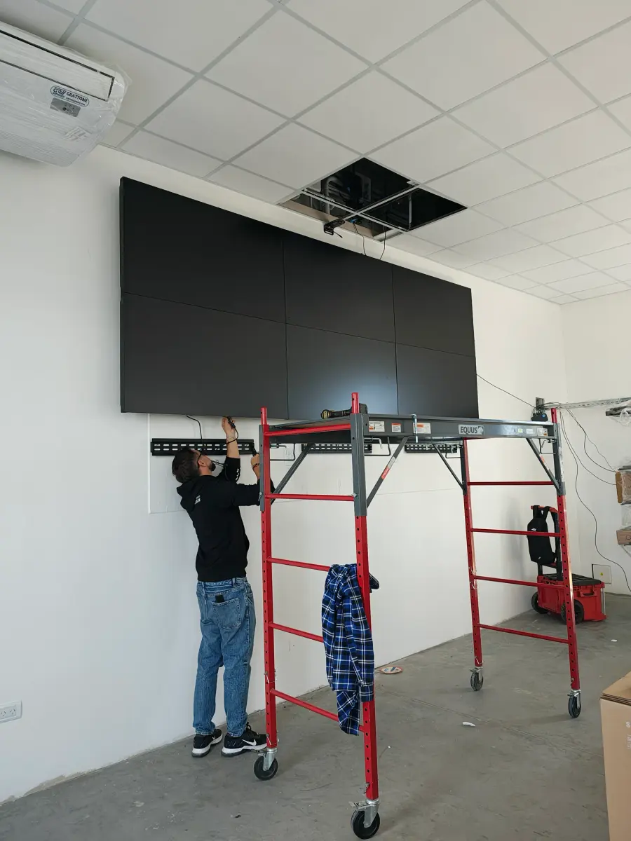 Instalación de un videowall en una sala